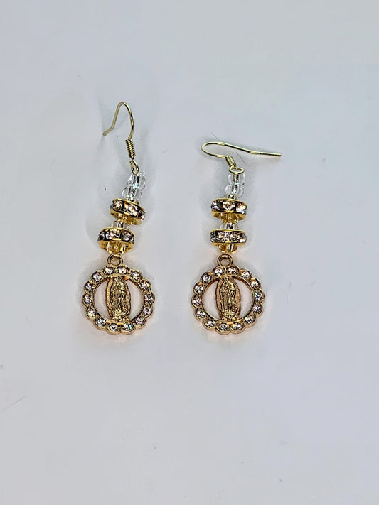 Our Lady of Guadalupe Handcrafted Earrings